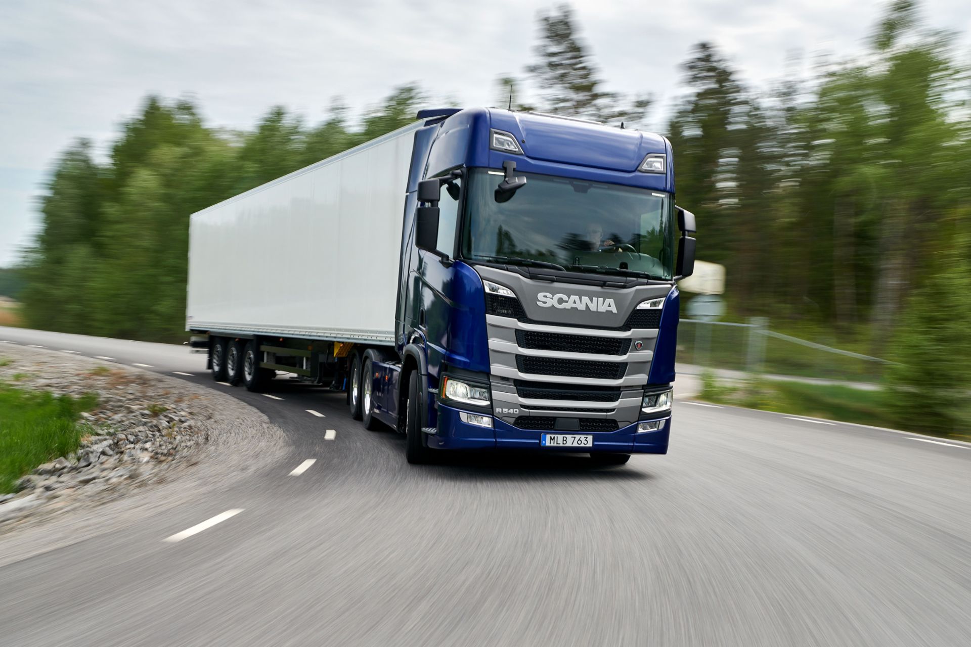 Scania e-truck with cbe-engine