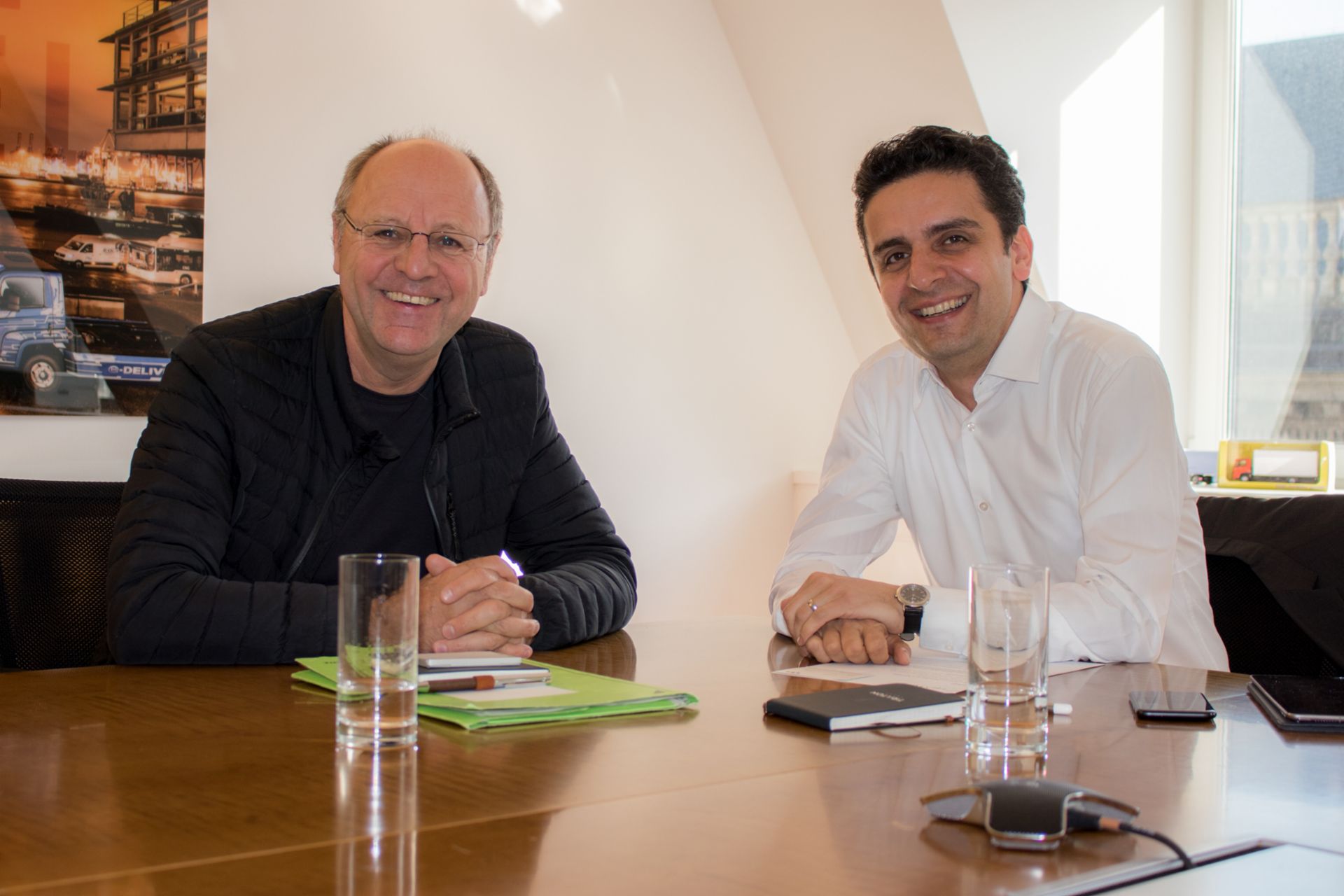 W. Canzler and A. Askar in dialogue. Experts meet in Berlin – Weert Canzler and Atif Askar (right)