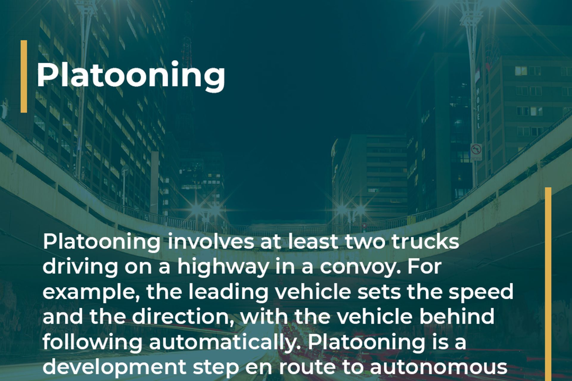 Platooning