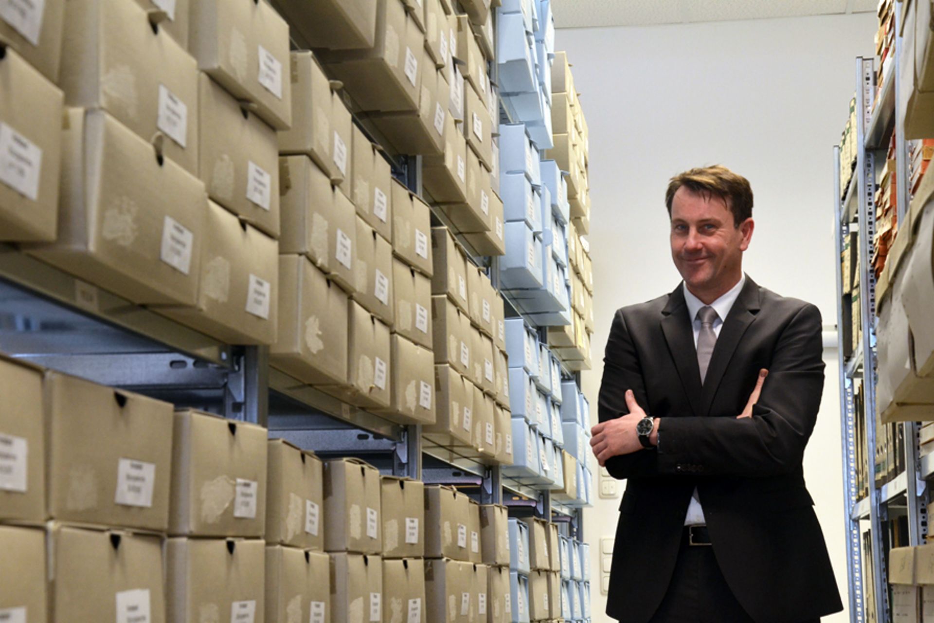 Image of Henning Stibbe, long-time Head of MAN’s Archive.
                 