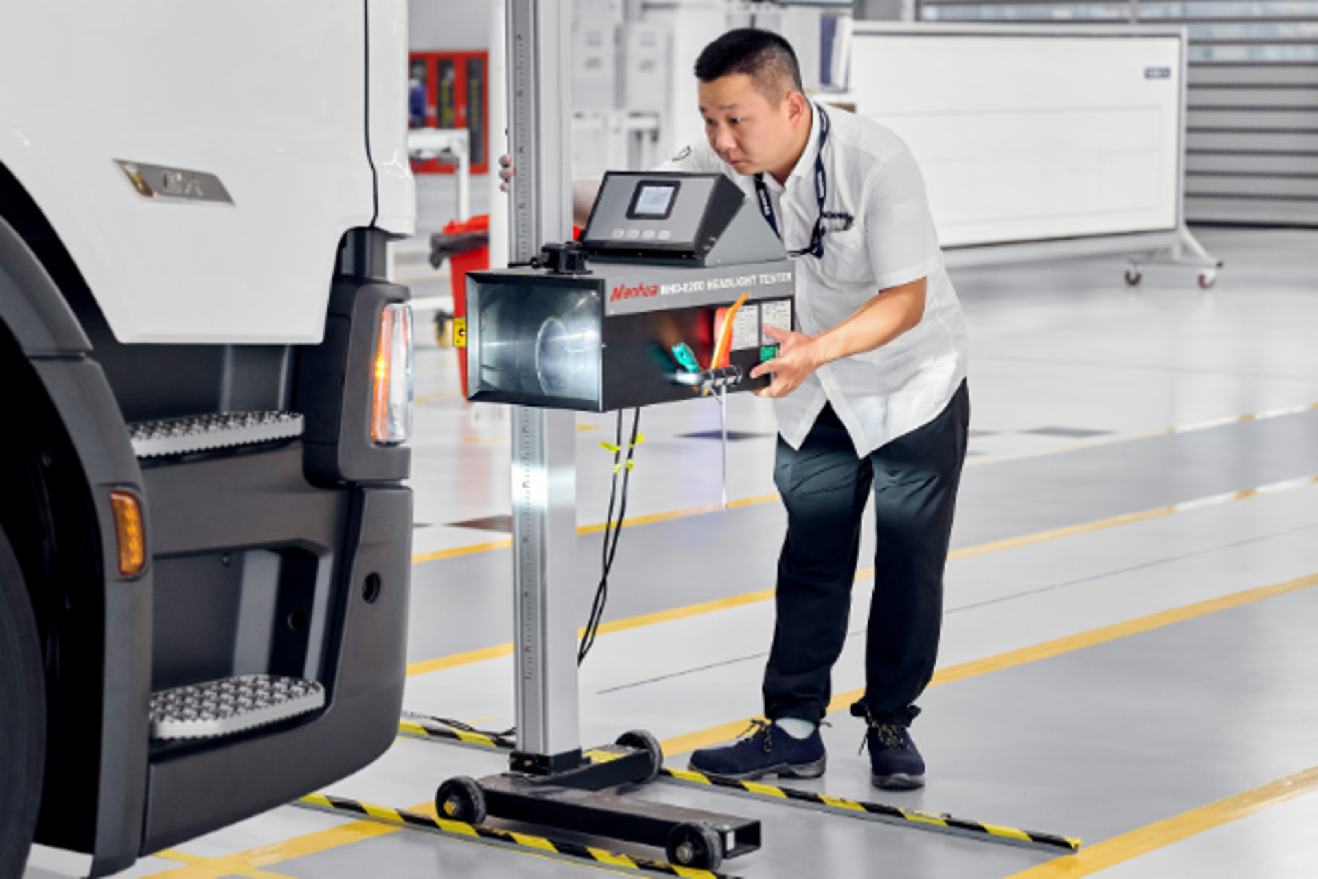 Scania-Produktionswerk in China.
                 