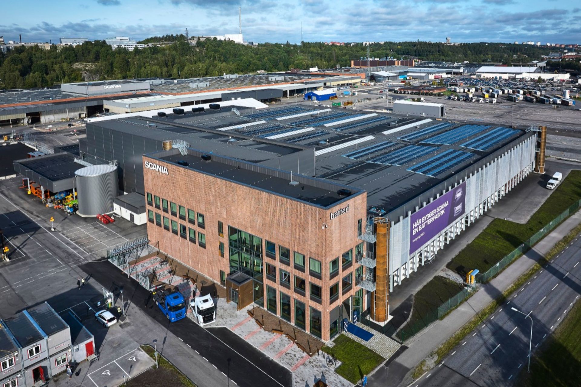 Scania's battery assembly plant in Södertälje, Sweden Scania's battery assembly plant in Södertälje, Sweden
