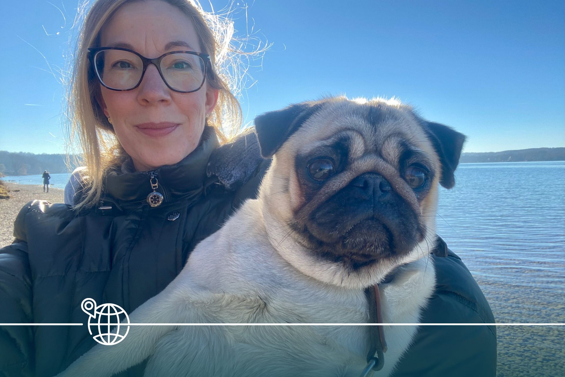 Challenging walk: There is a lot to discover on a trip to Lake Starnberg, about 25 kilometres southwest of Munich - for example, on the approximately 49-kilometre circular walk around the lake. Very often with me: Svea, my cheeky pug.