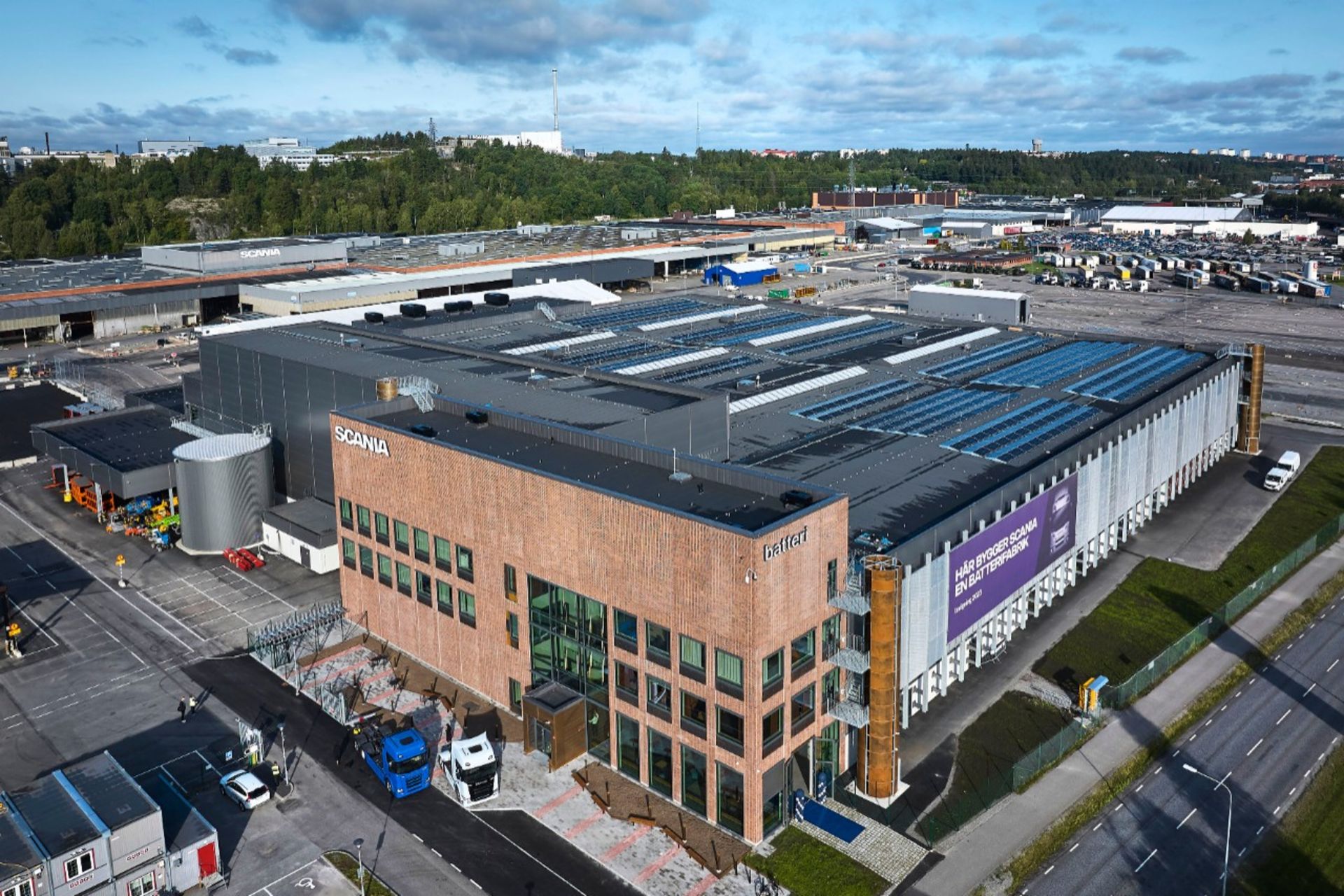 Scania's battery assembly plant in Södertälje, Sweden. Scania's battery assembly plant in Södertälje, Sweden.