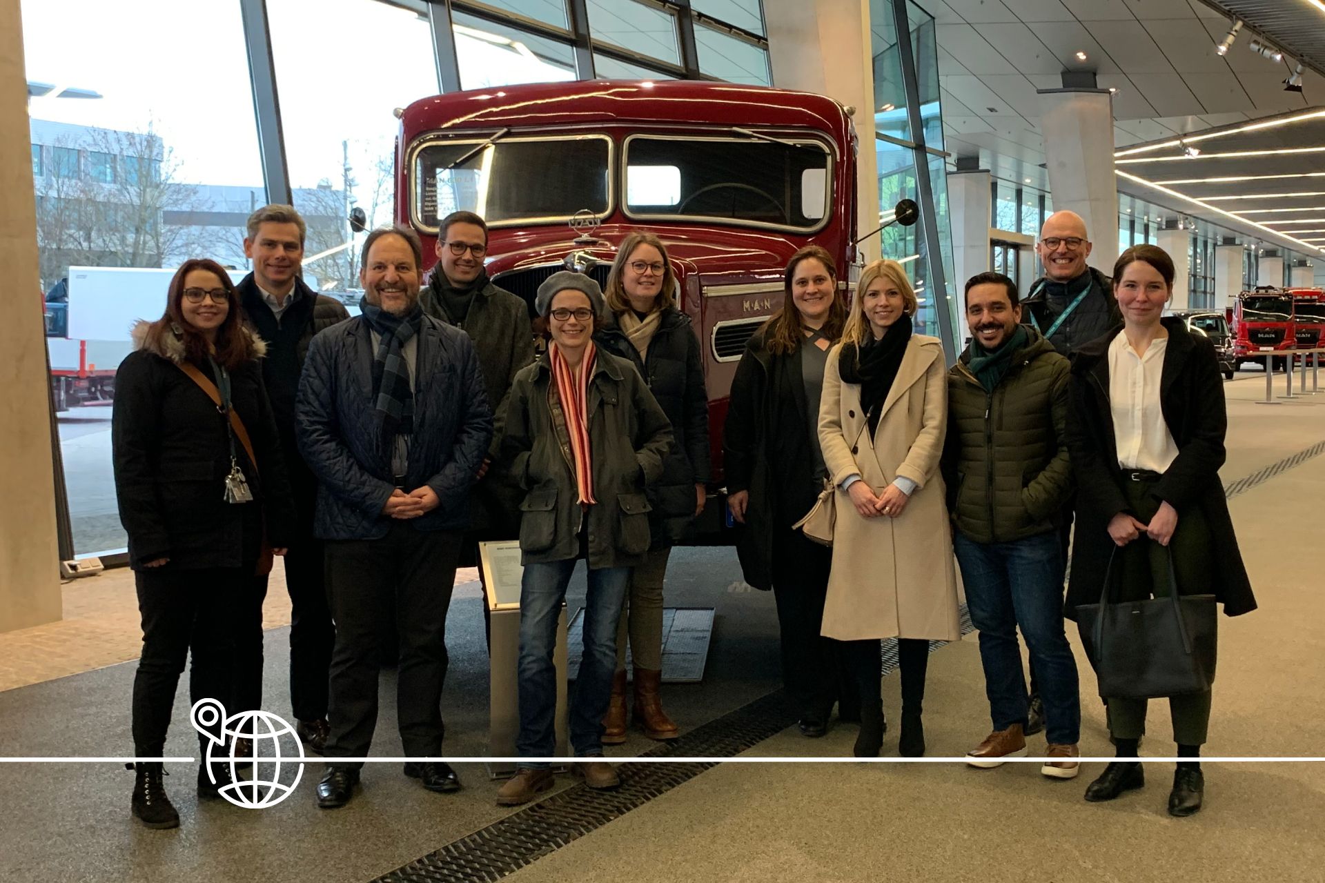 Glauber and colleagues at the MAN Museum